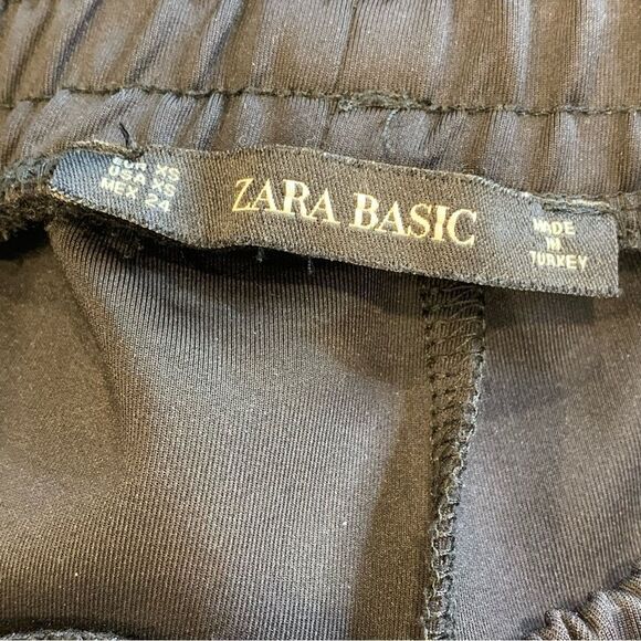 ZARA Joggers Cropped Black and Green Size XS - Picture 8 of 11